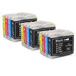 12 Ink Cartridges (Set) for Brother Fax-1360, Fax-1460, Fax-1560, MFC-240C