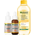 Garnier Vitamin C Glow Boost Serum + Micellar Cleansing Water Double Renew 10% Night -