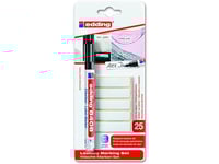 Edding 8408, Svart, Penspets, Svart, Röd, Vit, 0,75 Mm, Kartong, Glas, Metall, Papper, Plast, Tyskland