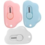 3-pack Mini Papperskärare Mini Kontorsmaterial Paketöppnare Mini Papperskniv Söta Paketöppnare