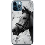 Apple iPhone 12 Pro Transparent Mobilskal Marmor med häst