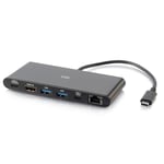 C2G USB-C Laptop Docking Station - Charges Your Laptop, Transfers Data, & Connects to Your Monitor - Hub is Compatible with USB-C & Thunderbolt 3 Laptops: MacBooks, Microsoft Surface, & Dell (28845)