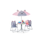 Camping Sittgrupp för barn med parasoll