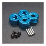 HONG YI-HAT RC Blue Aluminum Alloy 7.0 Wheel Hex 12mm Drive 4P for HSP HPI Tamiya Car For All 1:10 RC Car Tire Parts Set 94111/94107/94106 Spare Parts (Color : Blue)