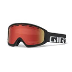 Giro GIRRJ Index OTG Snow Goggles - Black Wordmark - Amber Scarlet Lens, Medium Frame