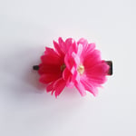 Hårspänne Med Blomma Rosa