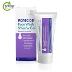 Acnecide Face Wash, 50g, For Acne Treatment & Spot Treatment with 5% Benzoyl