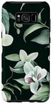 Coque pour Galaxy S8+ Élégant motif orchidée vert sauge