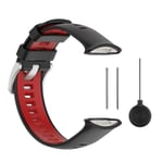 Silikonarmband för Polar Vantage V2 Sportklocka - Mjukt Remloop Armband Black red