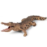 Simple modern crafts ornaments,Crocodile Statue Animal Model Sculpture Home Decoration Outdoor Garden Collection Ornaments Children's Toys Gifts 18 X 7 X 5CM