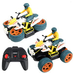 TURBO CHALLENGE - Quad - Amphibie - 098440 - Véhicule Télécommandé - Blanc - 1/14 - Prêt à Rouler - Batterie Rechargeable et Piles incluses - Plastique - À Partir de 6 Ans