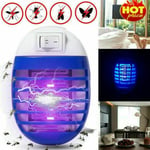 Electric Uv Light Mosquito Killer Insect Fly Zapper Bug Trap Cat B Blue
