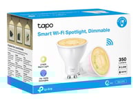 Tapo L610 - Led-Spotlight - Gu10 - 2.9 W (Motsvarande 50 W) - Klass D - Varmt Vitt Ljus - 2700 K (Paket Om 2)