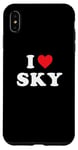 Coque pour iPhone XS Max Cadeau de nom du ciel, I Love Sky, Heart Sky