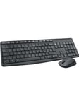 Logitech MK235 - sats med tangentbord och mus - t - Tastatur & Mus set - Tysk - Grå