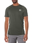 Under Armour Men's UA HG Armour Fitted SS, Lightweight Mens' Running Top, Breathable and Quick-Drying Compression Top