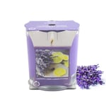 Lavender & Lemon Scented Candle 170g Jar Single Wick 45hrs Burn Time Glass Cup