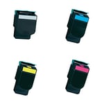 ENCRE BREIZ Pack 4 Toners compatibles avec Lexmark CX410e,CX510de,CX410de,CX410dte,CX510dew,CX510dhe, CX510dthe, CX310dn,CX310dnw