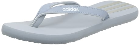 adidas Women's Eezay Flip Flops Gymnastics Shoe, Grey Silver Iridescent FTWR White, 6 UK