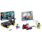 LEGO DC Batmobile Pursuit: Batman vs. The Joker Toy Car Playset, Super Hero Starter Set & 10789 Marvel Spider-Man's Car and Doc Ock Set, Spidey and His Amazing Friends Buildable Toy
