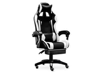 Chano Deluxe Gaming Chair PU White - Office Chairs - PR65004