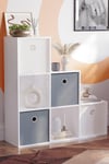 Vida Designs Durham 6 Cube Staircase Storage Unit 965 x 965 x 290 mm