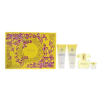 Versace Yellow Diamond Eau De Parfum 90ml Shower Gel Body Lotion Gift Set