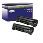 Lot de 2 Toners compatibles pour imprimante HP LaserJet Pro P1566, P1606DN Noir - 2 000p - T3AZUR