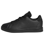 adidas Advantage Lifestyle Court Lace Sneakers, Core Black/Core Black/Grey Six, 2