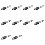 Unbekannt radiostore adaptateur audio rCA – Jack 6.35 mm, argent – Pack de 10 unités
