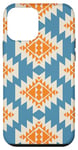 Coque pour iPhone 12 mini Bleu azur du sud-ouest amérindien aztèque Boho Western