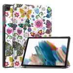 Slim Fit Cover fodral Till Samsung Galaxy Tab A9 8.7" - Butterflies multifärg