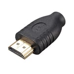 Kurphy Universal Standard Type HDMI Male to Micro HDMI Type D Female Practical Socket Adapter Travel Converter