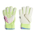 adidas Målvaktshandske Predator Match Fingersave Celestial Victory - Vit/Lucid Lemon/Lucid Pink, storlek 11