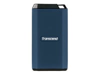 Transcend Esd410c - Ssd - Krypterat - 2 Tb - Extern (Portabel) - Usb (Usb-C Kontakt) - 256 Bitars Aes - Mörkblå