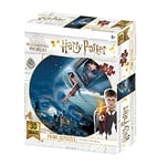 PRIME 3D , Harry Potter - Harry & Ron Flying Over Hogwarts , 3D Lenticular Jigsaw Puzzle , 46cm x 31cm - 300 pcs , Games & Puzzles , Ages 6+