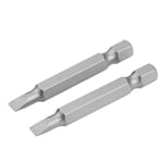 Skrutrekker bits - 2 stk, flat - SL0.5x4x50mm