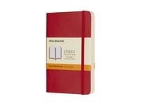 Moleskine Notebook Classic Pocket, Linjeret Scarlet Red