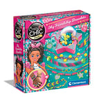 Clementoni - Mes Bracelets d'Amitié - Crazy Chic - Jeu Créatif - Outil de Créations - Couleurs Vives - Perles et Fils - pour Enfants à Partir de 7 Ans