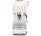 SMEG ECF02CRUK Coffee Machine - Cream, Cream
