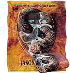 LOGOVISION Plaid Super Doux au Toucher Soyeux Friday The 13th 152 x 127 cm