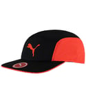 Puma Mens Black Orange Disc Unisex Adults Fit Runner Cap 021019 03 - Multicolour - One Size