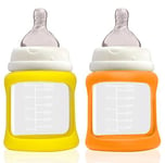 Cherub Baby Flaska 150ml Orange/Gul 2-pack