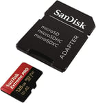 SanDisk Extreme PRO 128GB MicroSDXC Card with Adapter 170MB/S -128G-GN6MA