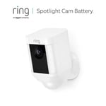 Ring Spotlight Cam Battery, Caméra de surveillance HD, projecteur LED, alarme, système audio bidirectionnel, alimentation par ba602