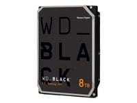 WD_BLACK WD8002FZWX - Hårddisk - 8 TB - intern - 3,5" - SATA 6Gb/s - 7200 rpm - buffert: 128 MB
