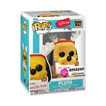 Funko Pop! Disney: Holiday - Pluto - Flocked - Exclusivité Amazon - Figurine en Vinyle à Collectionner - Idée de Cadeau - Produits Officiels - Jouets pour Les Enfants et Adultes - Movies Fans