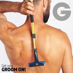 **Back Shaver GROOMARANG Back Hair Remover for Men - Back and Body Shaver**