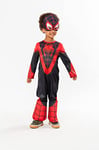 RUBIES - Marvel Officiel - SPIDER-MAN - Déguisement Classique Spinn Miles Morales pour Enfants - Taille 2 à 4 ans - Spidey et Ses Amis - Costume avec Combinaison et Masque - Pour Halloween, Carnaval