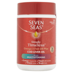 Seven Seas Cod Liver Oil Omega-3 Fish Oil Plus Multivitamins - 30 Capsules x 3
